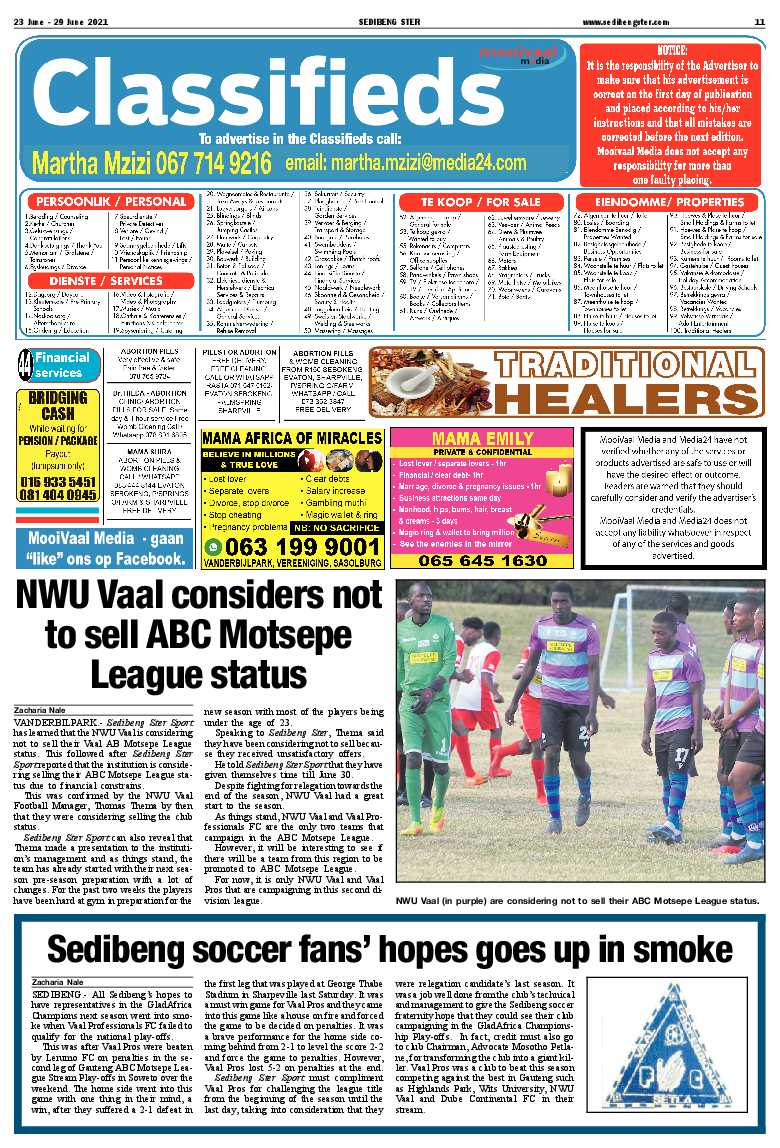 SEDIBENG STER 23 June – 29 June 2021 page 11