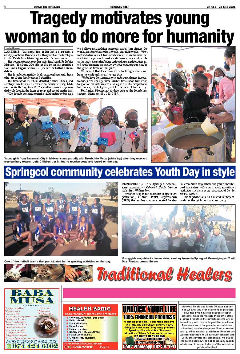 SEDIBENG STER 23 June – 29 June 2021 page 4