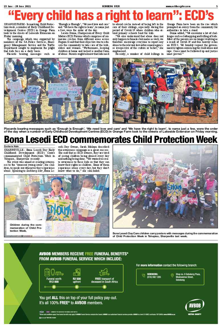 SEDIBENG STER 23 June – 29 June 2021 page 5