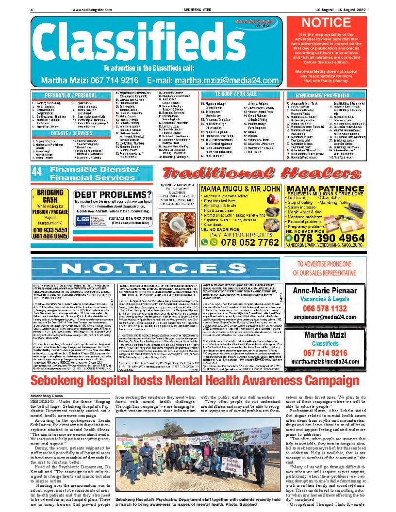 SEDIBENG STER 10 August – 16 August 2022 page 4