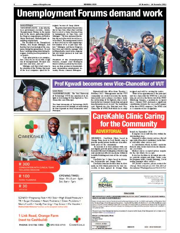 SEDIBENG STER 10 November – 16 November 2021 page 2
