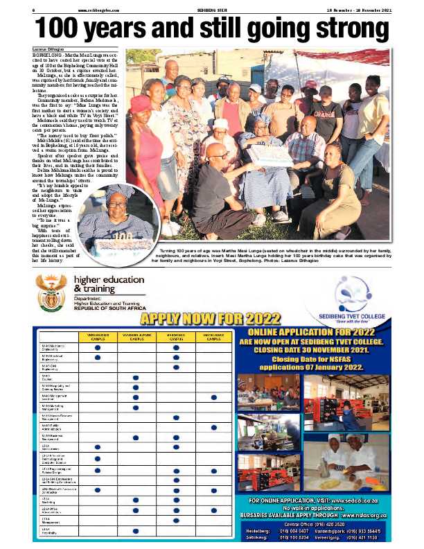 SEDIBENG STER 10 November – 16 November 2021 page 6