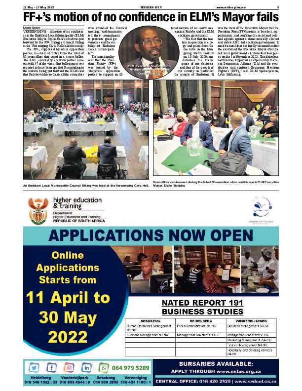 SEDIBENG STER 11 May – 17 May 2022 page 5