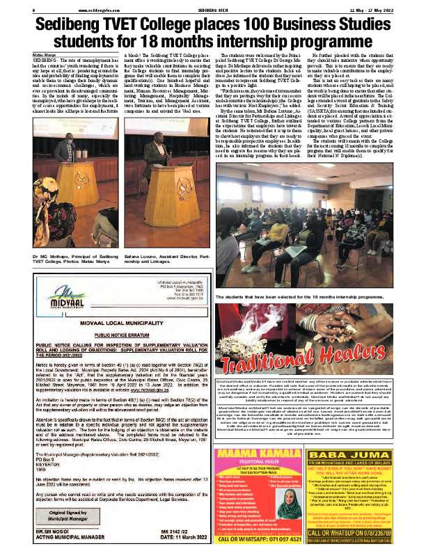 SEDIBENG STER 11 May – 17 May 2022 page 6