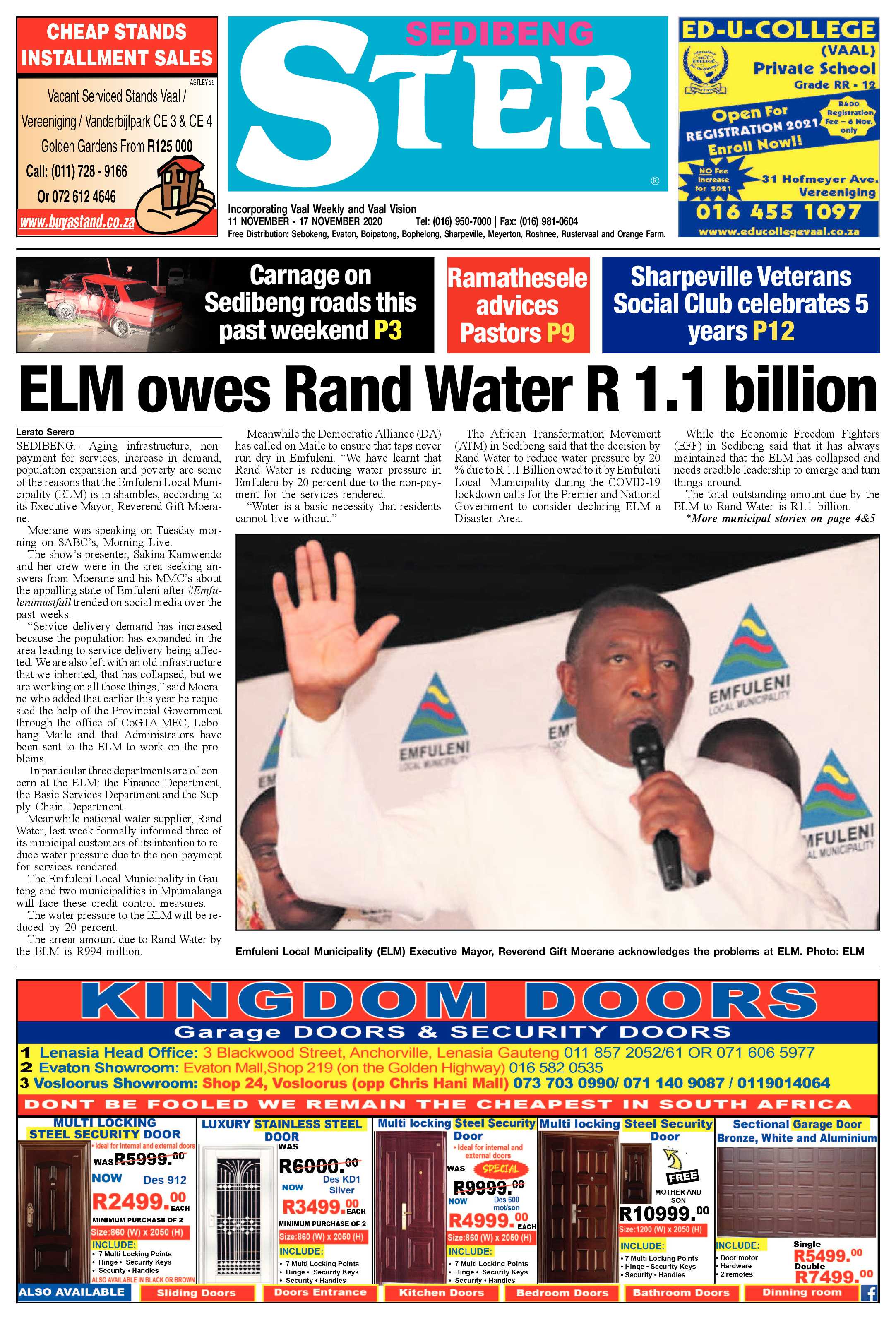 SEDIBENG STER 11 November – 17 November 2020 page 1