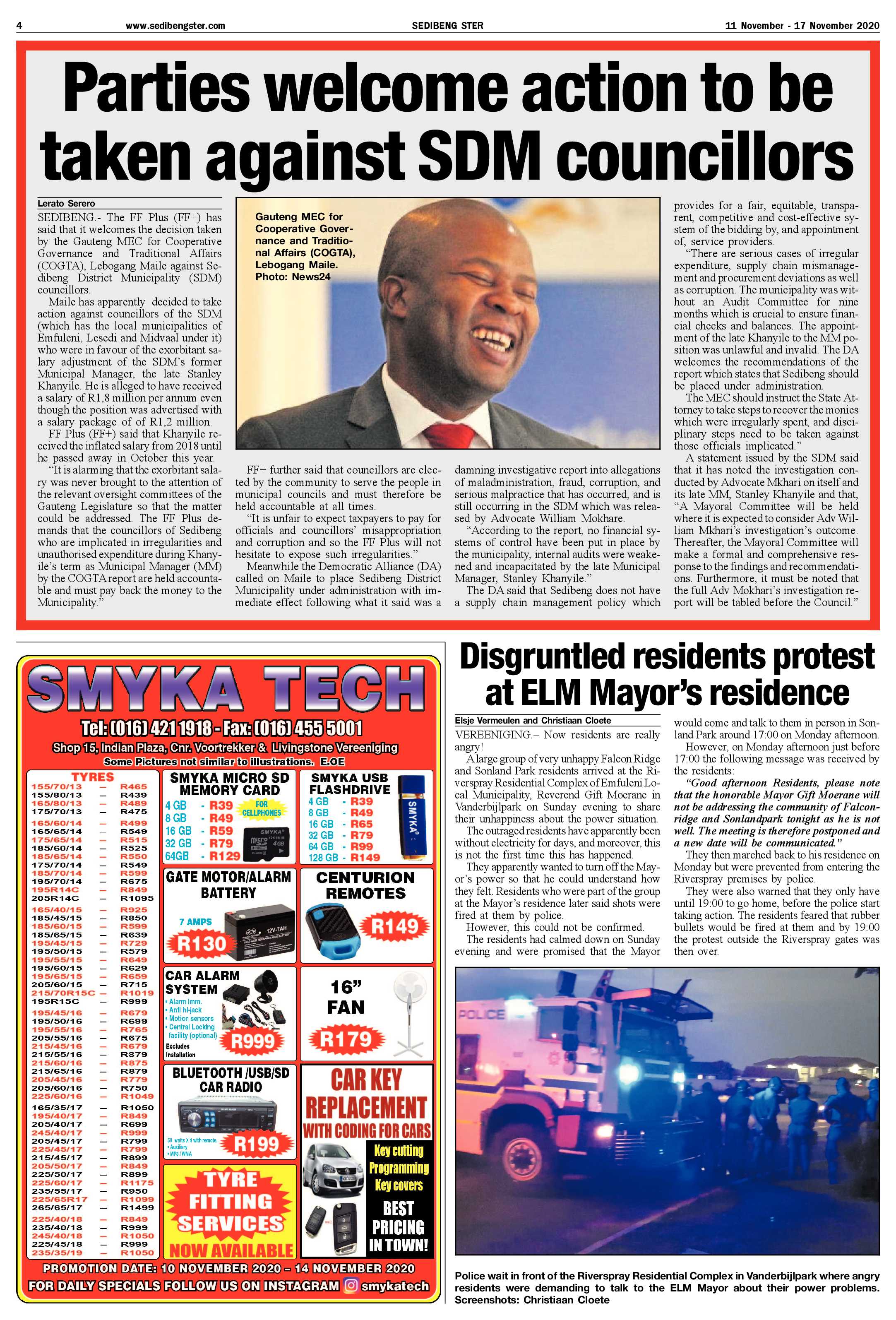 SEDIBENG STER 11 November – 17 November 2020 page 4