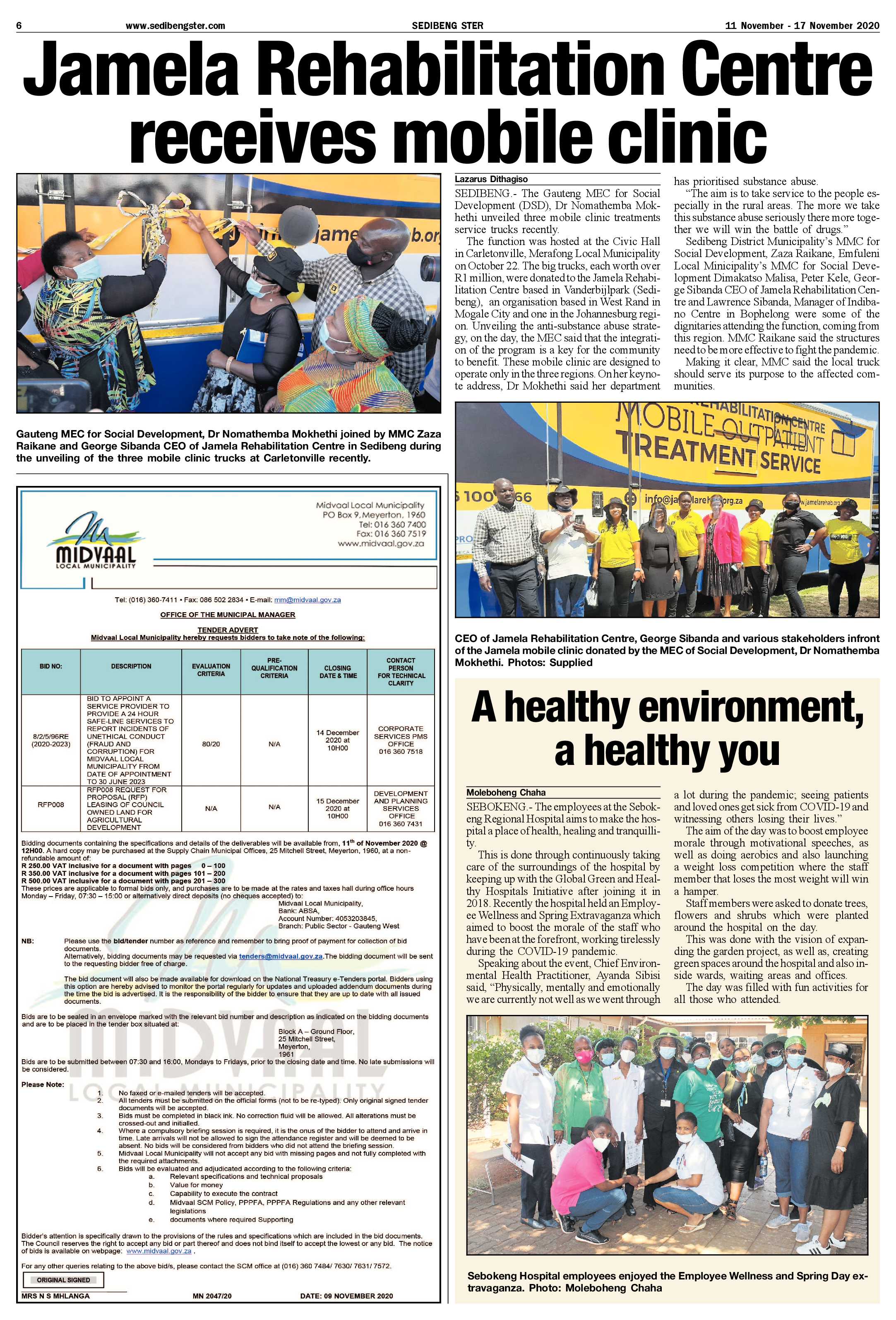 SEDIBENG STER 11 November – 17 November 2020 page 6