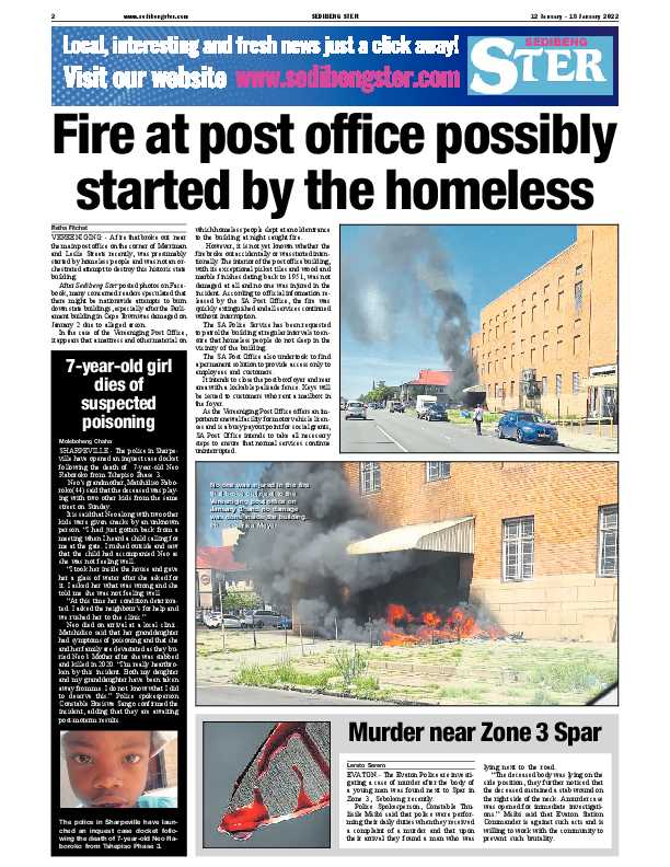 SEDIBENG STER 12 January – 18 January 2022 page 2