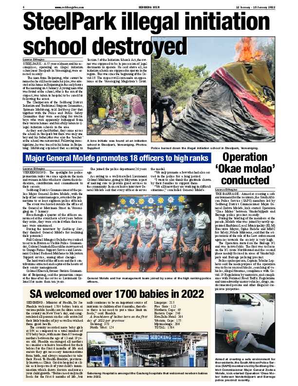 SEDIBENG STER 12 January – 18 January 2022 page 4