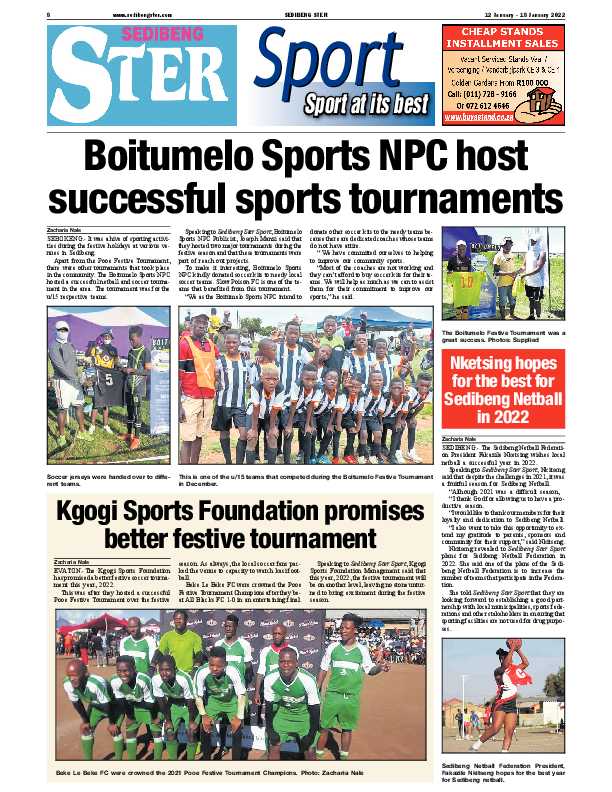 SEDIBENG STER 12 January – 18 January 2022 page 8
