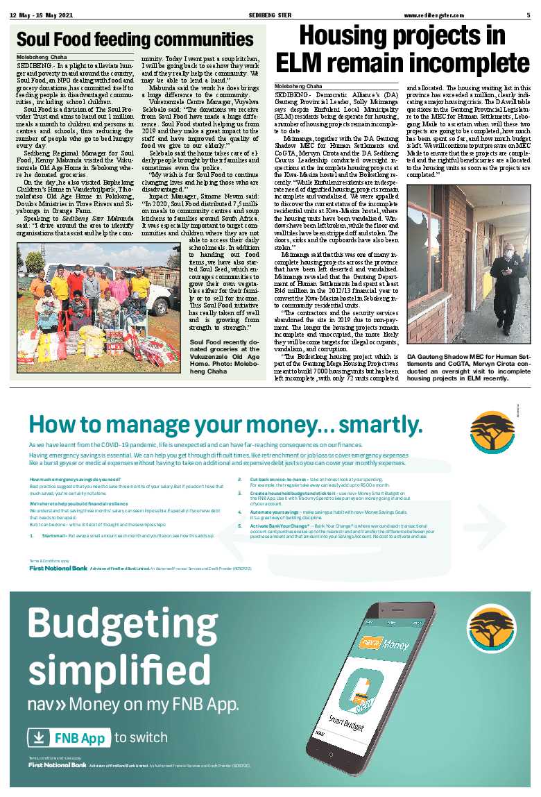 SEDIBENG STER 12 May – 18 May 2021 page 5