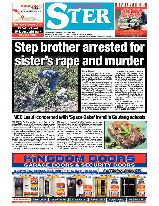 SEDIBENG STER 13 April – 19 April 2022 page 1