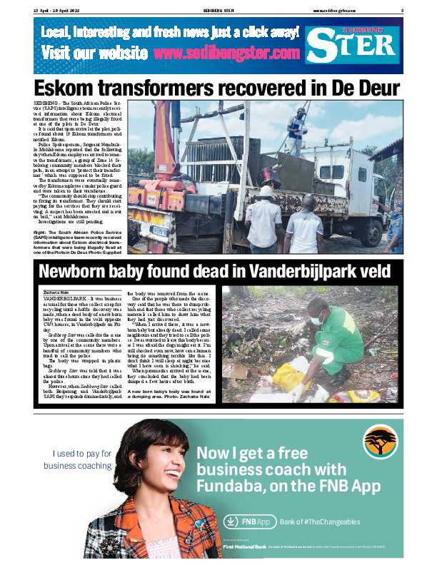 SEDIBENG STER 13 April – 19 April 2022 page 3