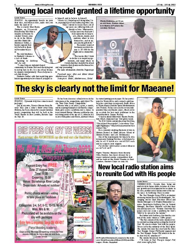 SEDIBENG STER 13 July – 19 July 2022 page 4