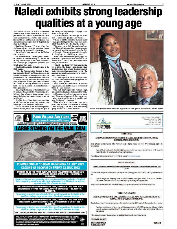 SEDIBENG STER 13 July – 19 July 2022 page 5