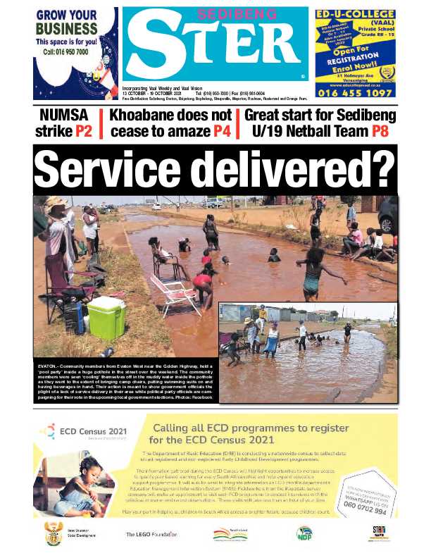 SEDIBENG STER 13 OCTOBER – 19 OCTOBER 2021 page 1