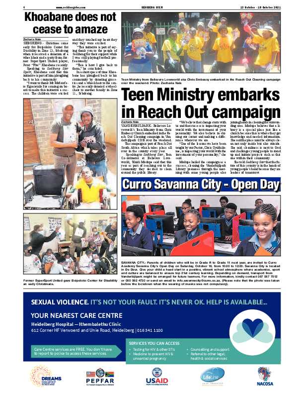 SEDIBENG STER 13 OCTOBER – 19 OCTOBER 2021 page 4