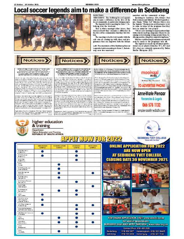 SEDIBENG STER 13 OCTOBER – 19 OCTOBER 2021 page 5