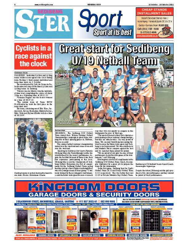 SEDIBENG STER 13 OCTOBER – 19 OCTOBER 2021 page 8