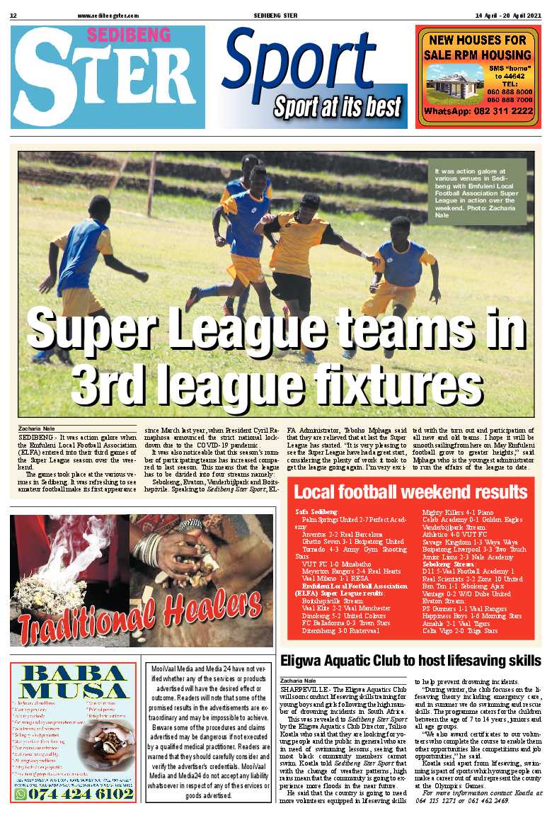 SEDIBENG STER 14 April – 20 April 2021 page 12