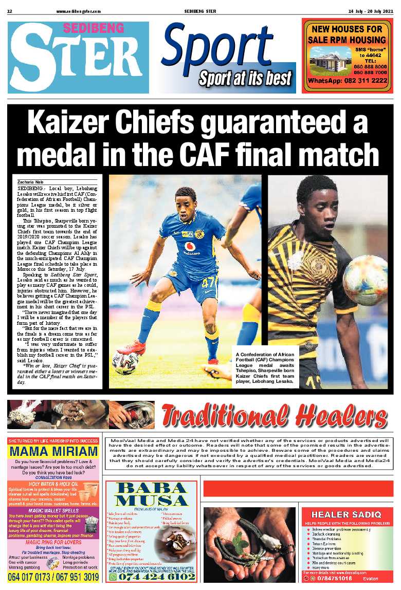 SEDIBENG STER 14 July – 20 July 2021 page 12