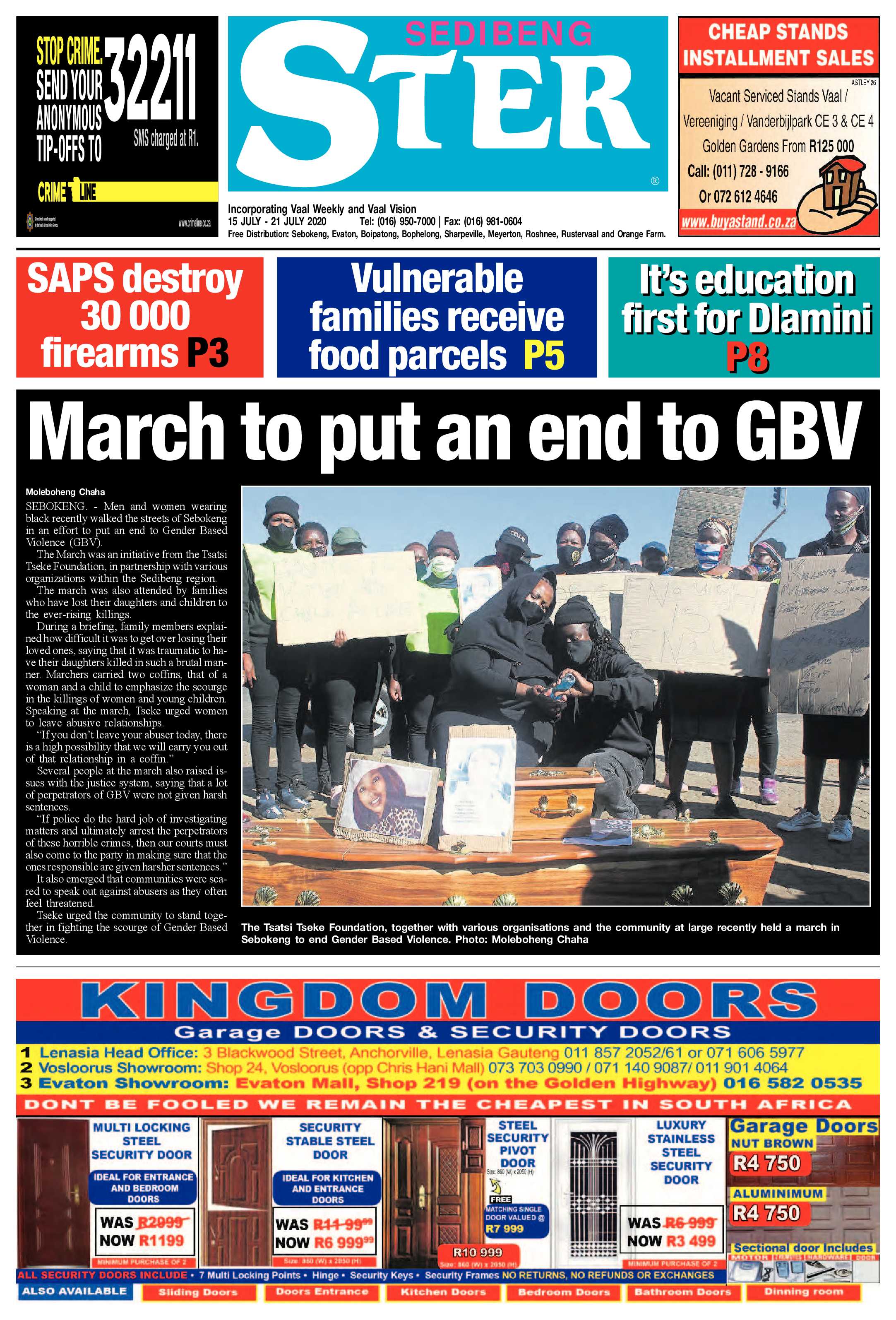 SEDIBENG STER 15 JULY – 21 JULY 2020 page 1