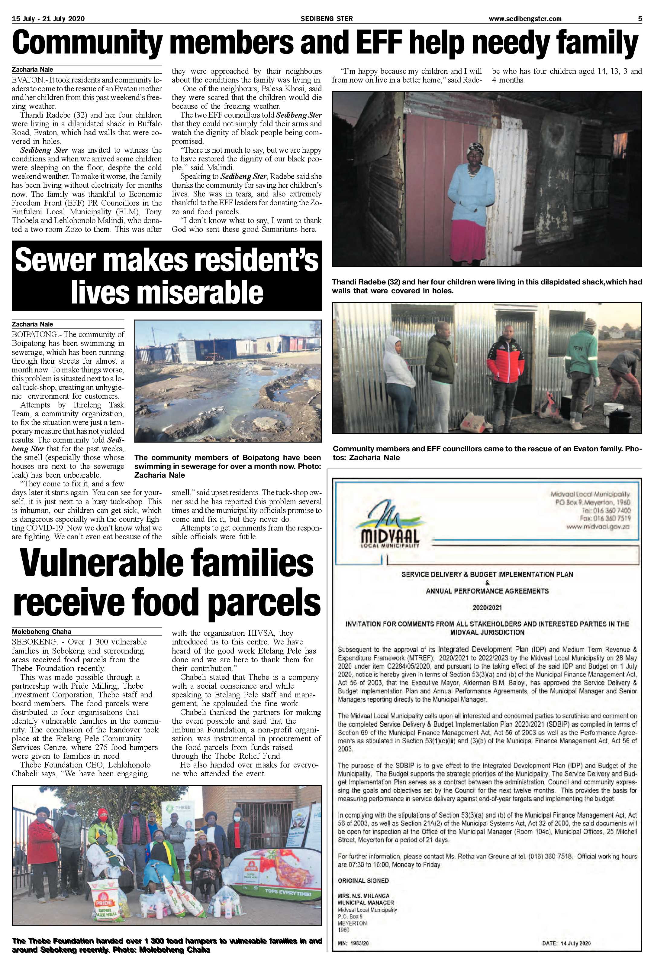 SEDIBENG STER 15 JULY – 21 JULY 2020 page 5