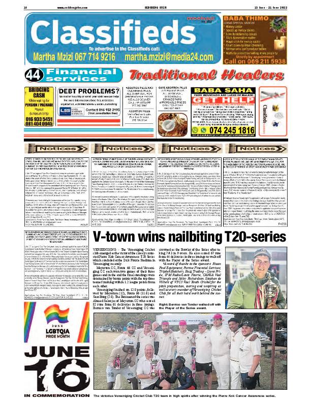 SEDIBENG STER 15 June – 21 June 2022 page 16
