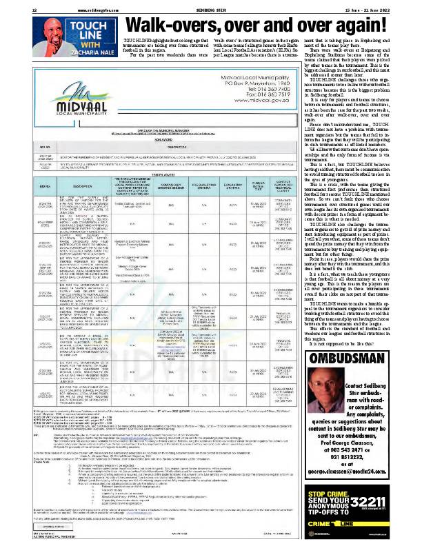 SEDIBENG STER 15 June – 21 June 2022 page 4