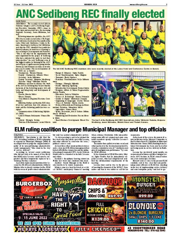 SEDIBENG STER 15 June – 21 June 2022 page 5