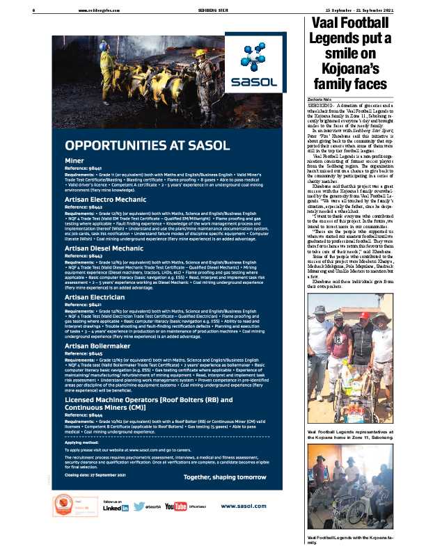 SEDIBENG STER 15 September – 21 September 2021 page 4