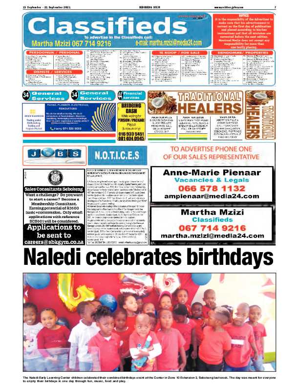 SEDIBENG STER 15 September – 21 September 2021 page 7