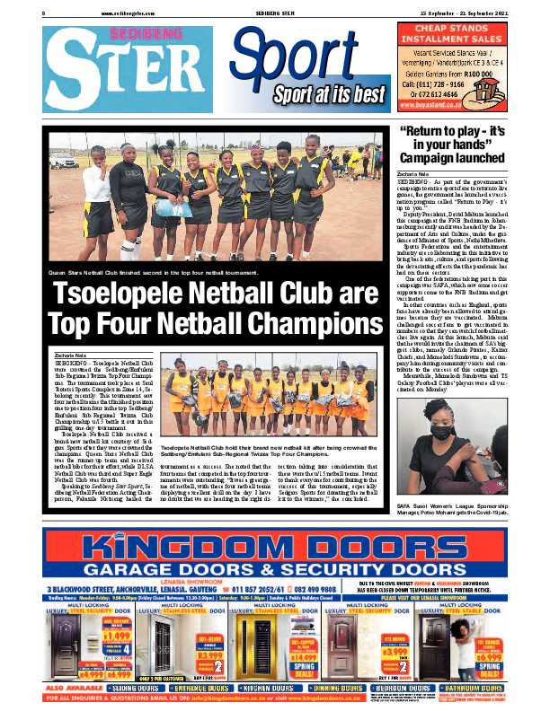SEDIBENG STER 15 September – 21 September 2021 page 8