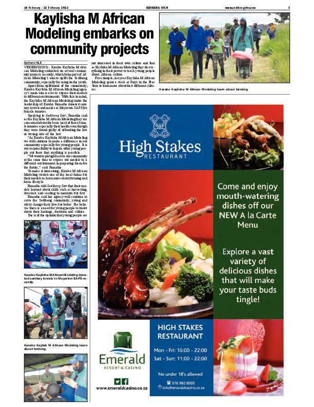 SEDIBENG STER 16 February – 22 February 2022 page 5
