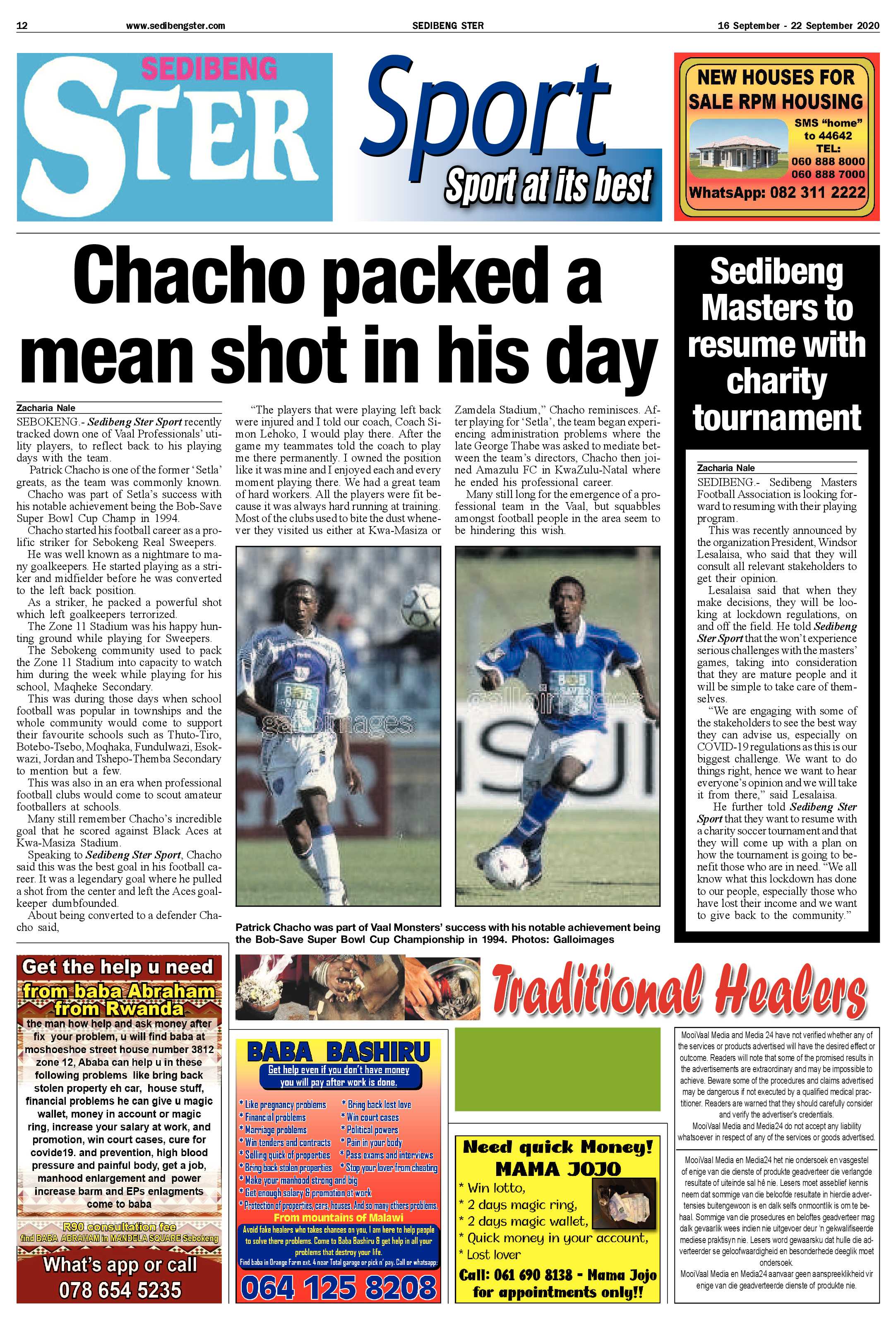 SEDIBENG STER 16 September – 22 September 2020 page 12