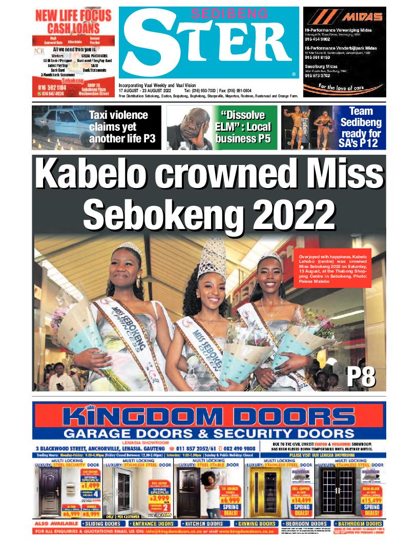 SEDIBENG STER 17 August – 23 August 2022 page 1