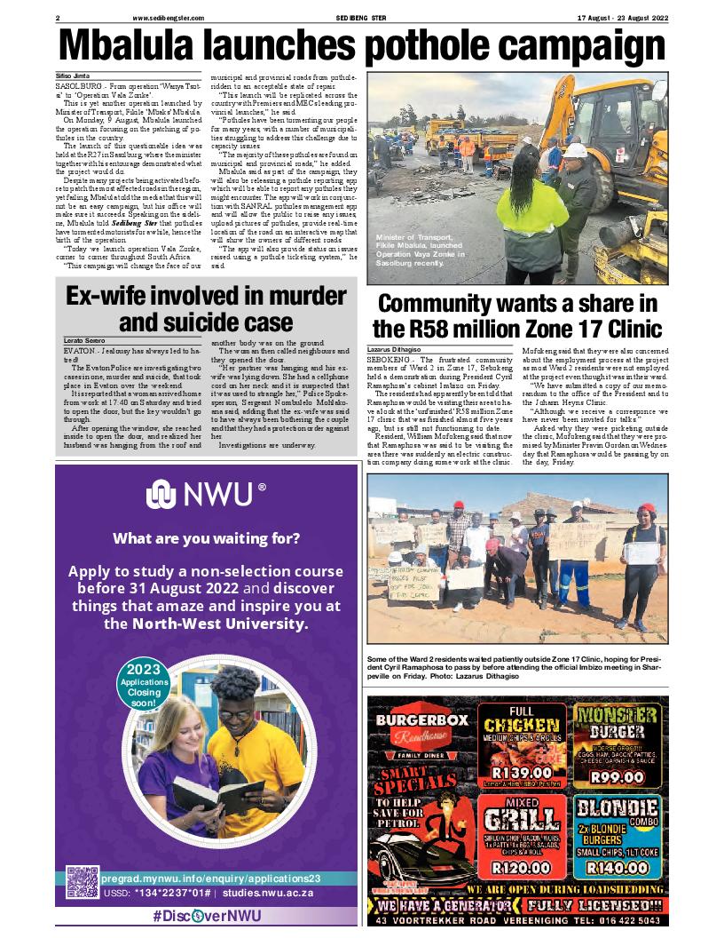 SEDIBENG STER 17 August – 23 August 2022 page 2