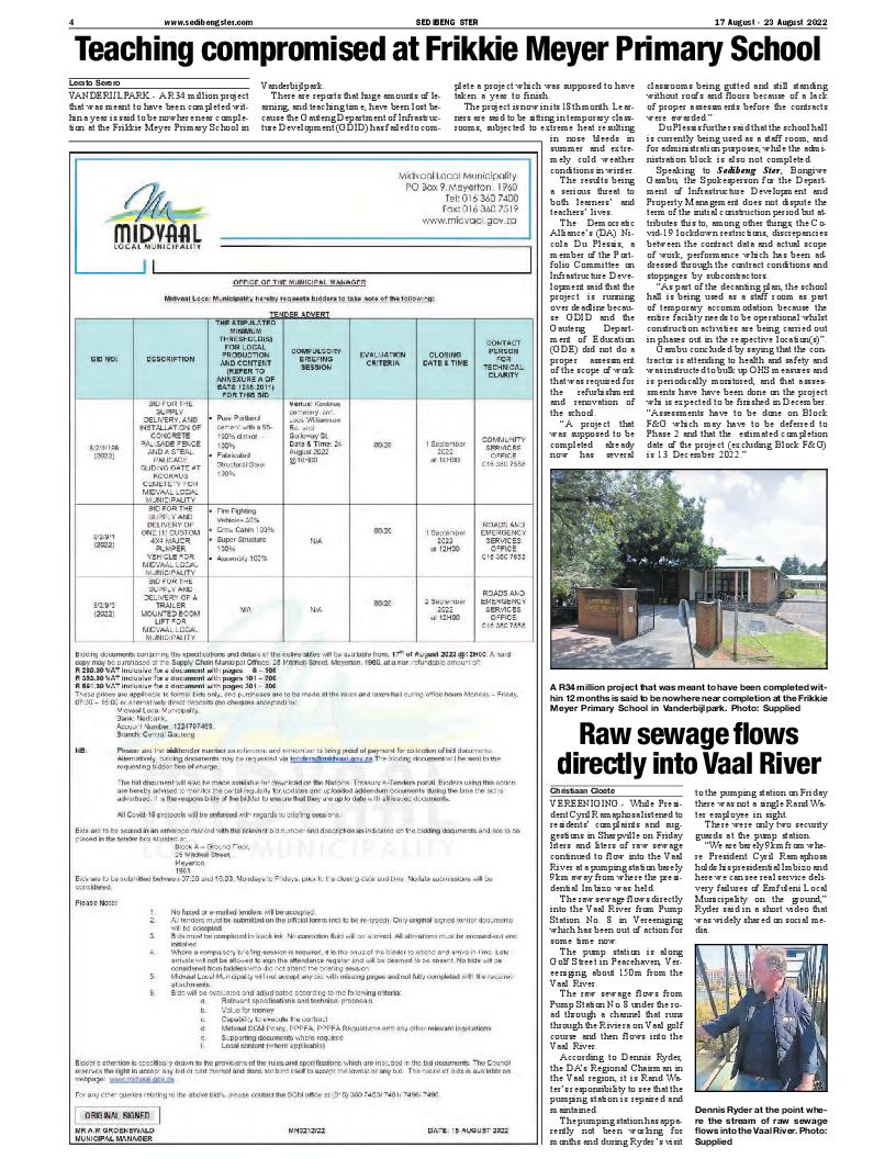 SEDIBENG STER 17 August – 23 August 2022 page 4