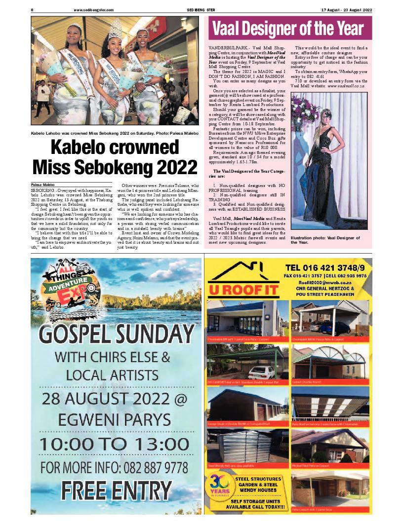 SEDIBENG STER 17 August – 23 August 2022 page 6