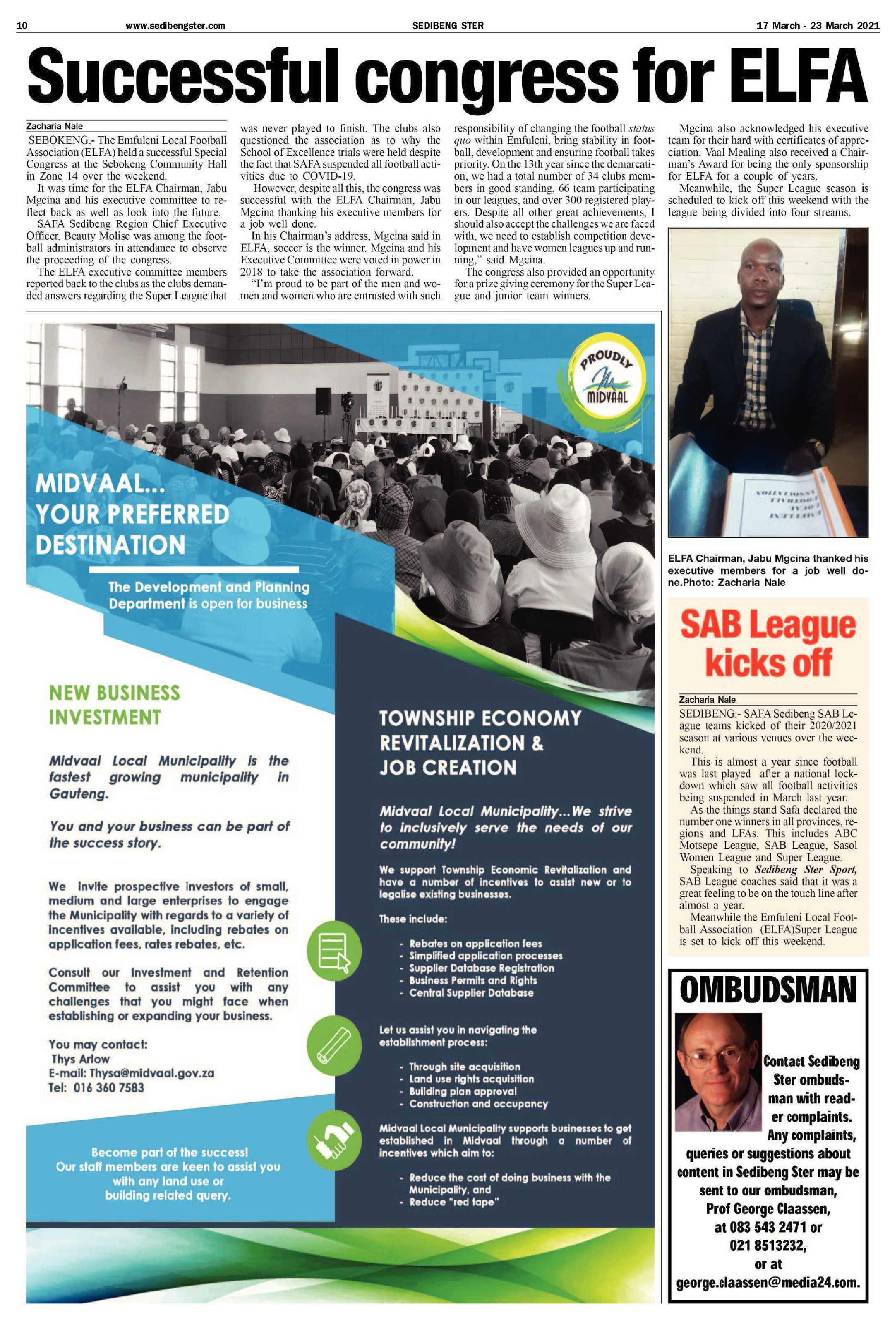 SEDIBENG STER 17 March – 23 March 2021 page 10