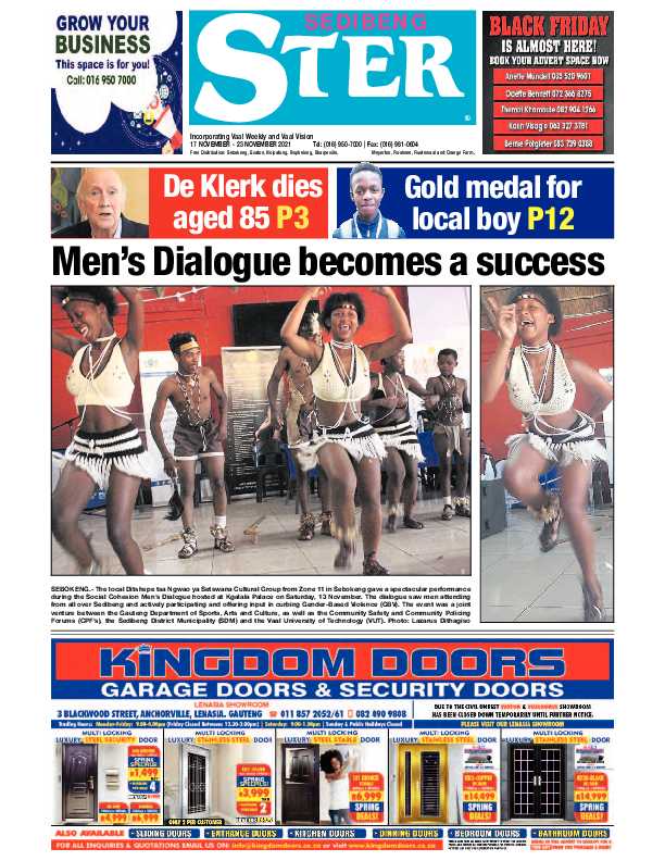 SEDIBENG STER 17 November – 23 November 2021 page 1