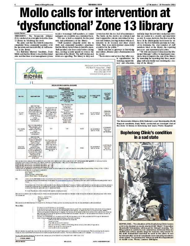 SEDIBENG STER 17 November – 23 November 2021 page 4