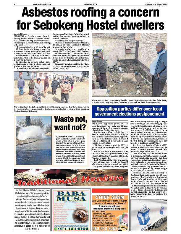 SEDIBENG STER 18 August – 24 August 2021 page 5
