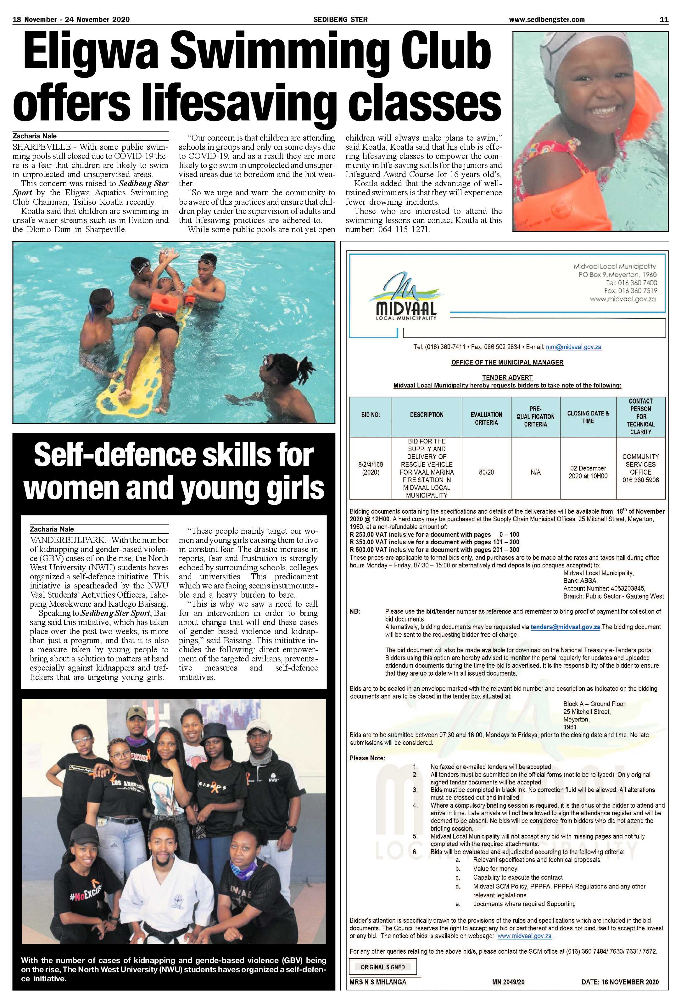 SEDIBENG STER 18 November – 24 November 2020 page 11
