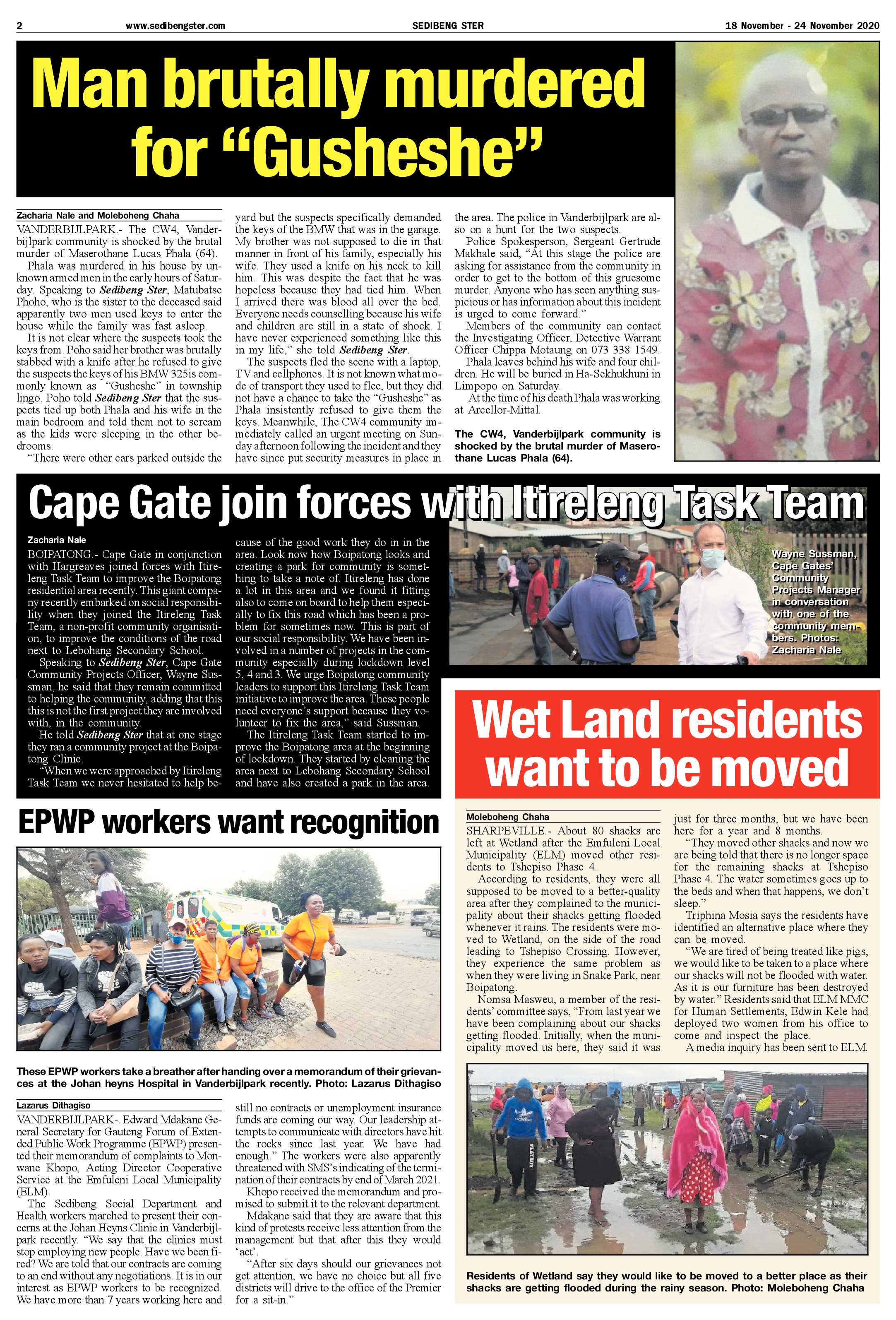 SEDIBENG STER 18 November – 24 November 2020 page 2