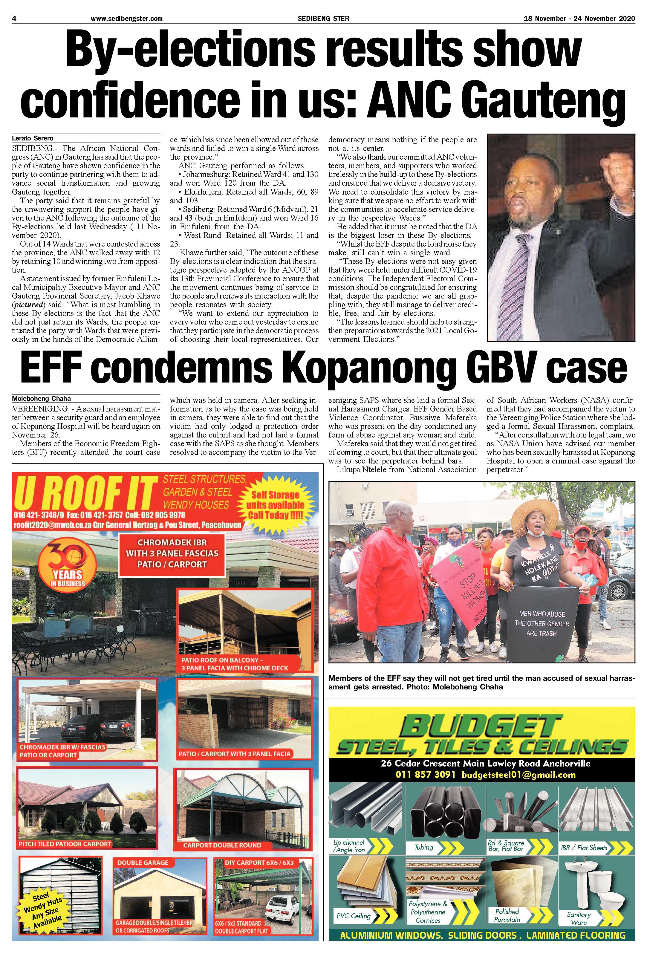 SEDIBENG STER 18 November – 24 November 2020 page 4