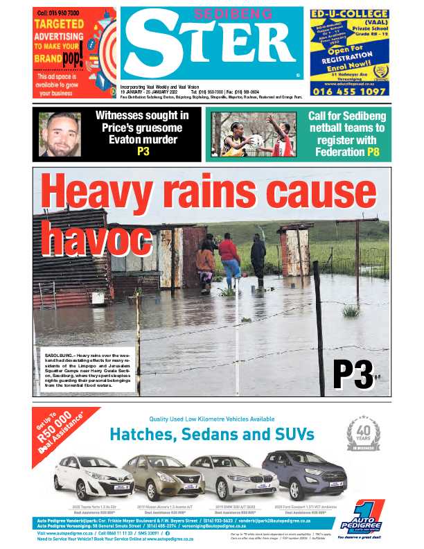 SEDIBENG STER 19 January – 25 January 2022 page 1