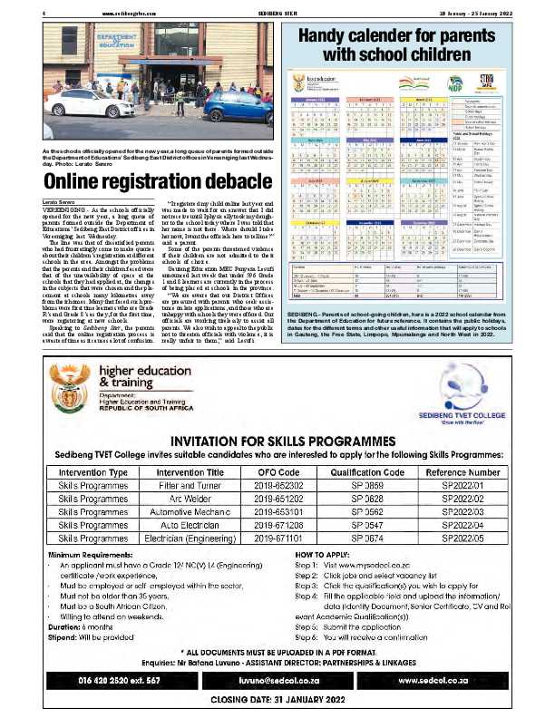 SEDIBENG STER 19 January – 25 January 2022 page 4