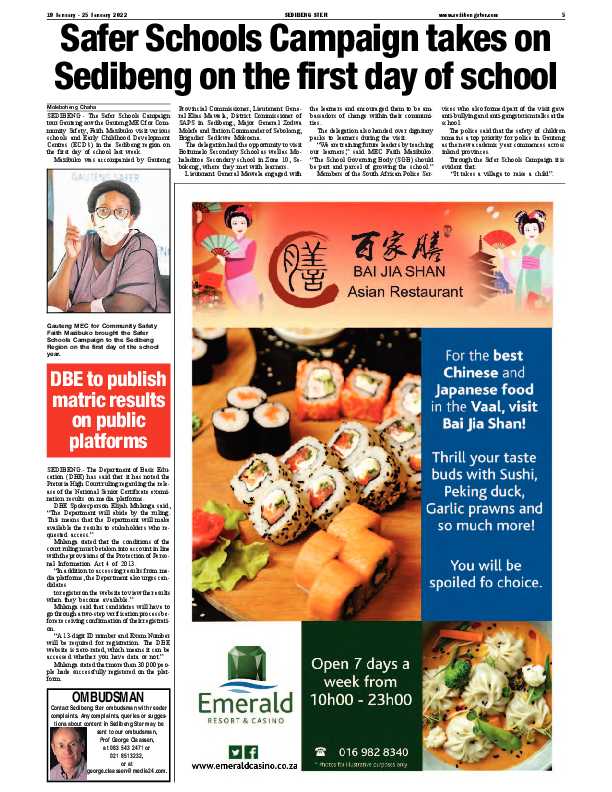 SEDIBENG STER 19 January – 25 January 2022 page 5