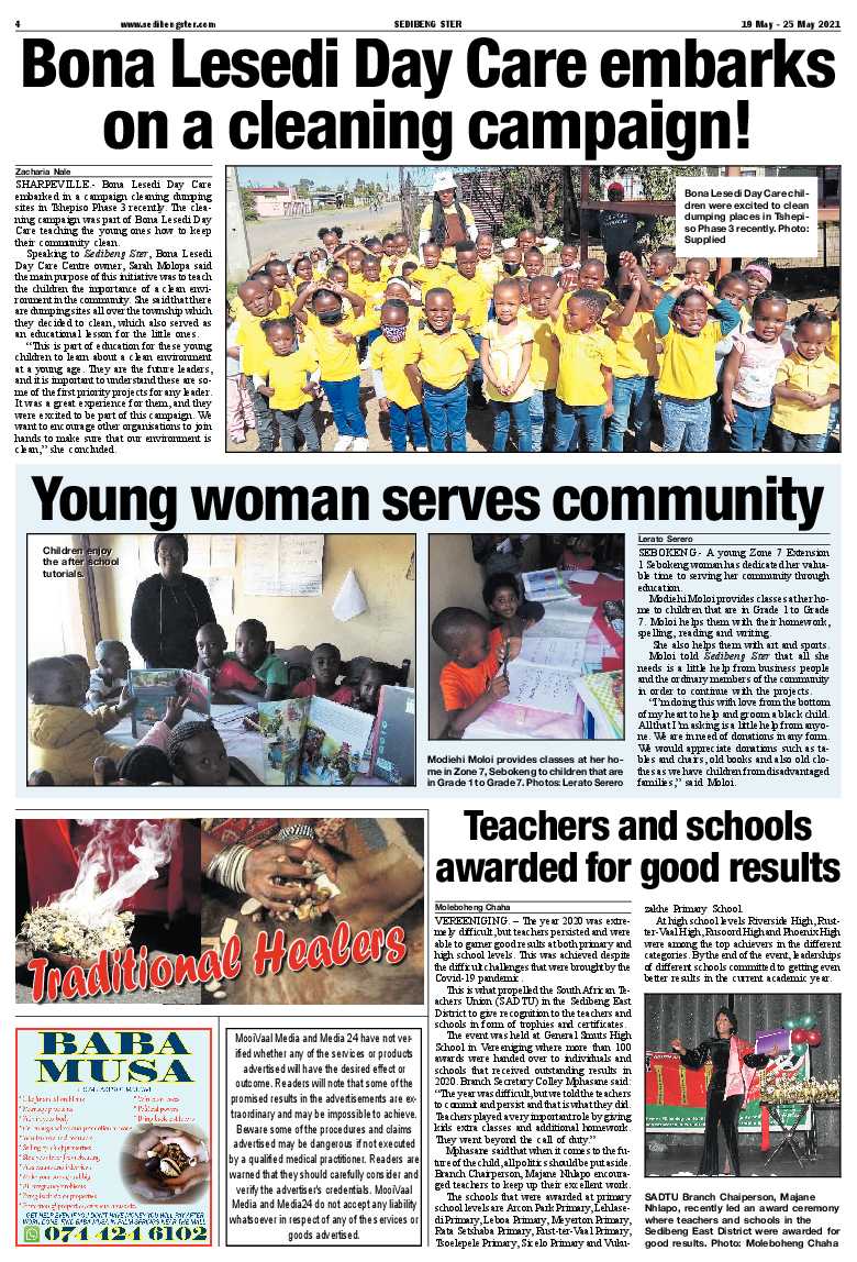 SEDIBENG STER 19 May – 25 May 2021 page 4